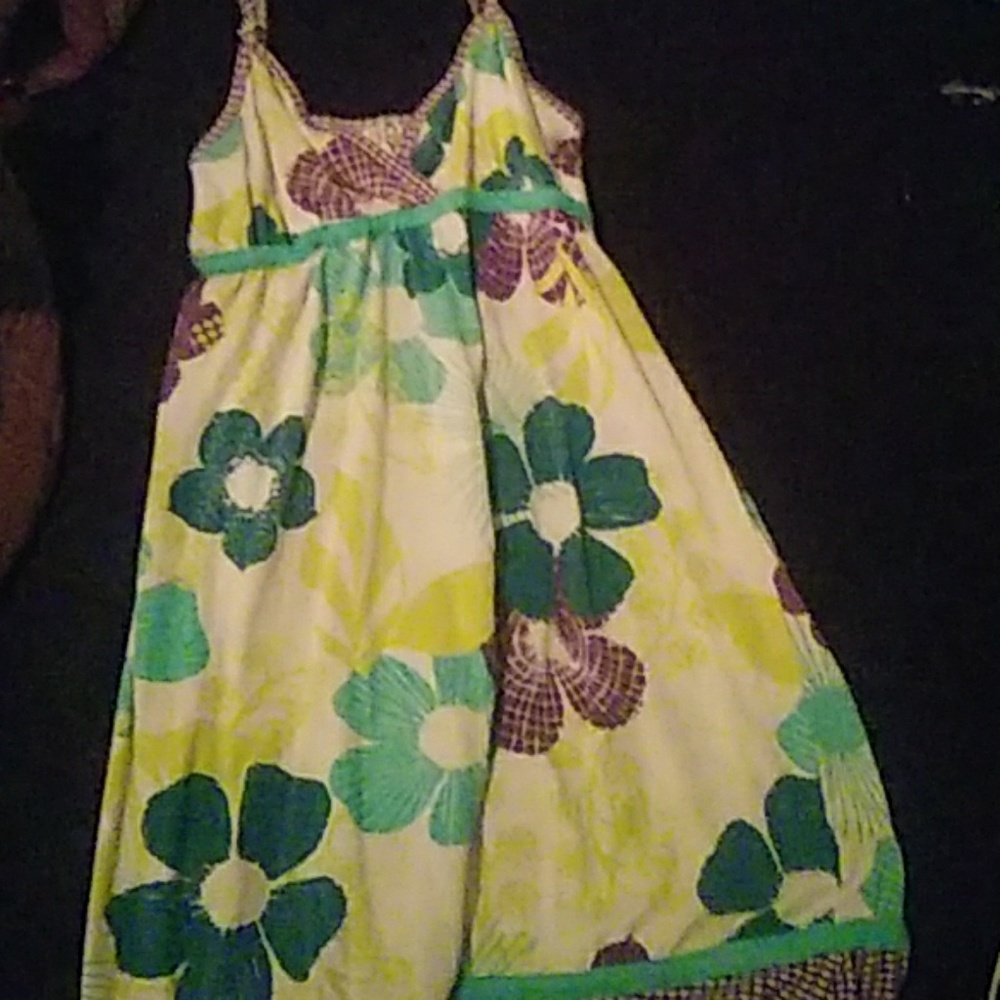 Flower beach cover up dress